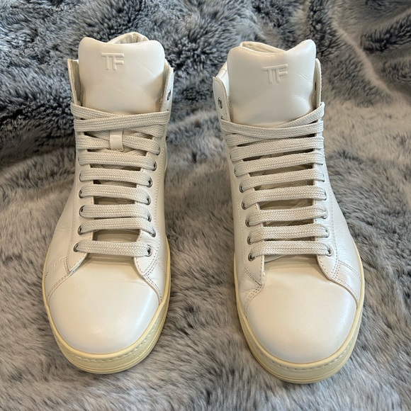 TOM FORD HIGH TOP SNEAKERS, WORN ONCE- LIKE NEW CONDITION. EYE CATCHING SHOES!! - Picture 14 of 16